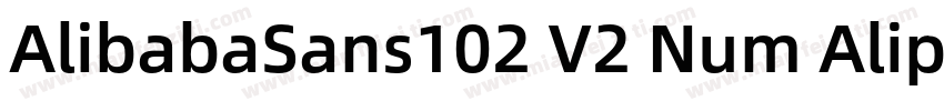 AlibabaSans102 V2 Num Alipa字体转换